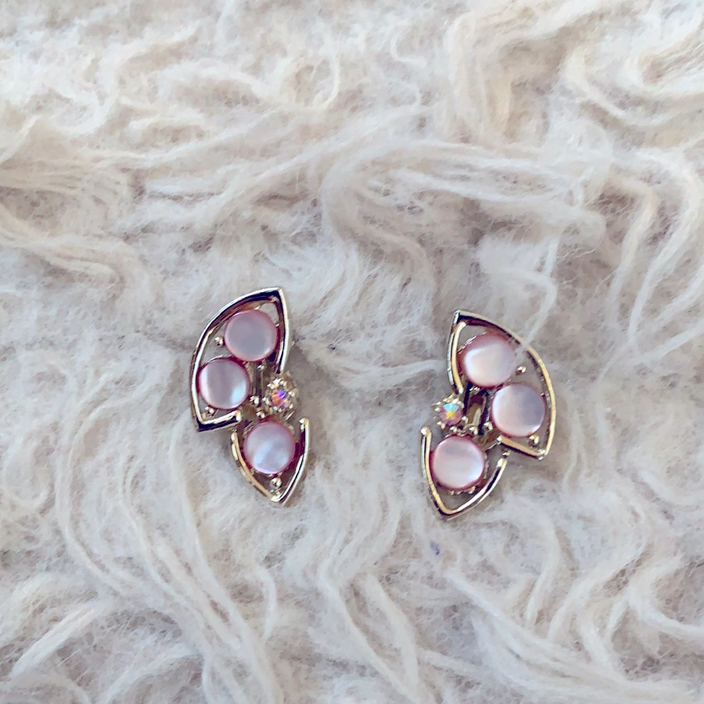 Tara Gold Tone Stone Clip On Earrings